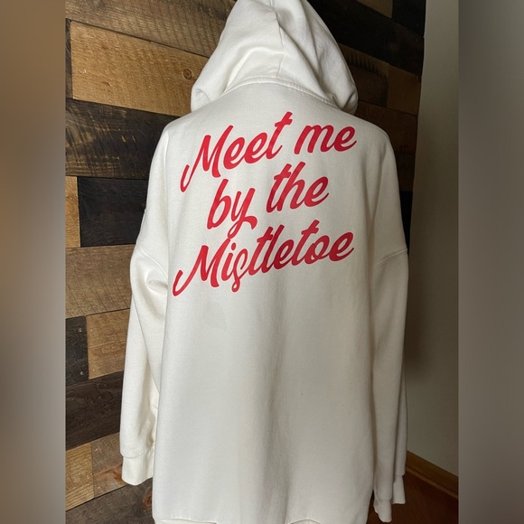 Santa Betty Boop Christmas Wreath Women Plus Size 1X Hoodie - Picture 3 of 7